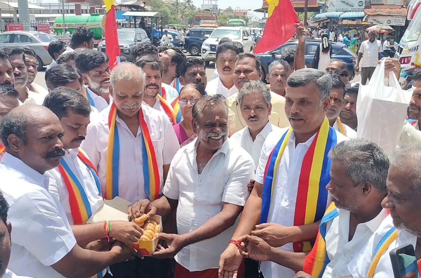 PMK Activist shri .K. Jagan celebration and preaching for vallalar kolgai in vadalore town Cuddalore District Tamilnadu