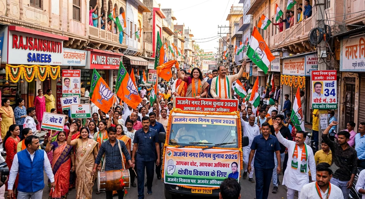 अजमेर नगर निगम चुनाव 2026: वार्डों में राजनीतिक सरगर्मी तेज, दावेदारों ने शुरू की घेराबंदी