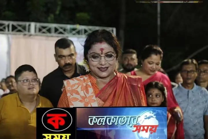 কলকাতায় প্রগতির সংঘে দুর্গোৎসব শুরু খুঁটি পূজার মাধ্যমে
