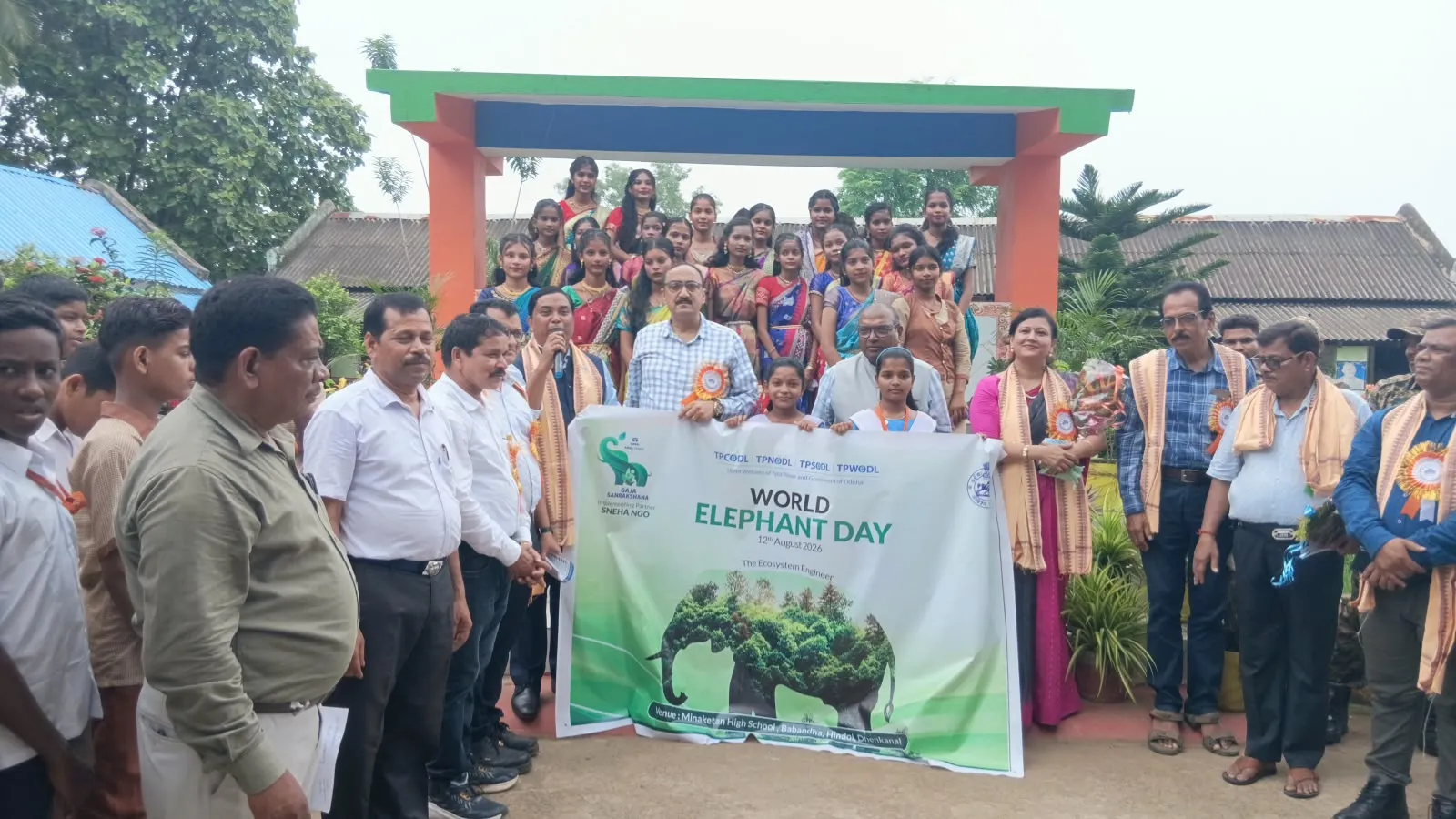 Celebration of World Elephant Day 2026 in Minaketan High School,  Babandha, Dhenkanal