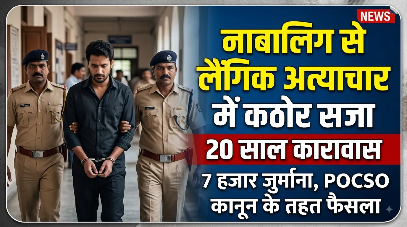 नाबालिग से लैंगिक अत्याचार के मामले में आरोपी को 20 साल की सजा
