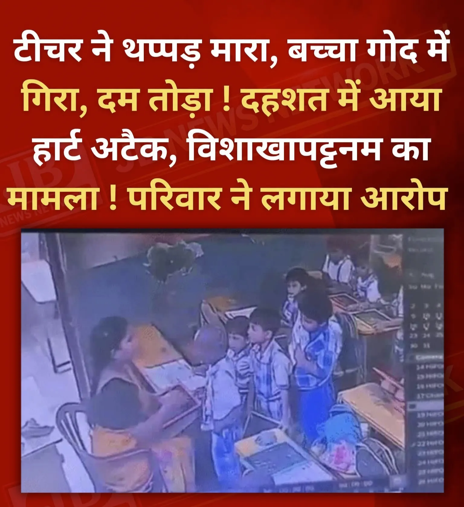 6 साल का मासूम, गोद में गिरकर तोड़ा दम ! विशाखापट्टनम से सामने आया दिल दहलाने वाला CCTV वीडियो!