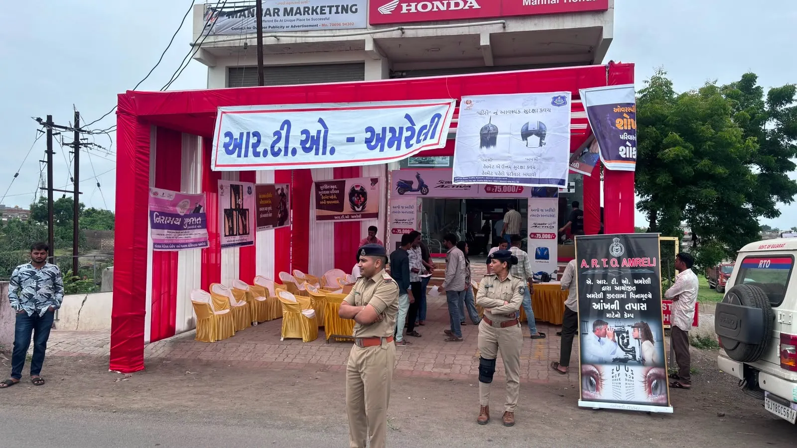 માર્ગ સલામતી અંતર્ગત બાબરા ખાતે ડ્રાઈવરો માટે હેલ્થ ચેકઅપ કેમ્પ યોજાયો* 
૦૦૦