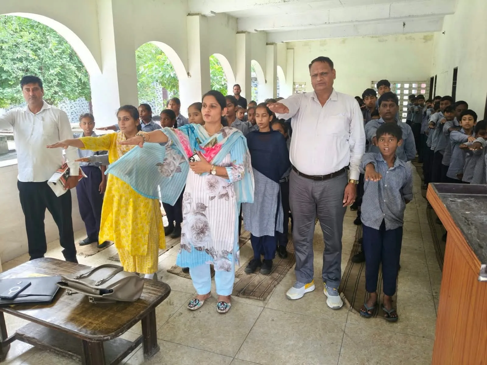 नशा मुक्त भारत अभियान के तहत स्कूली बच्चों को किया जागरूक