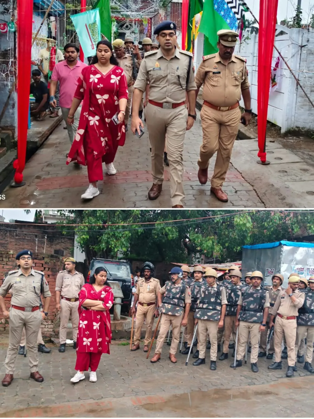 बारावफात पर्व को लेकर सफीपुर में फ्लैग मार्च, सुरक्षा व्यवस्था का लिया जायजा