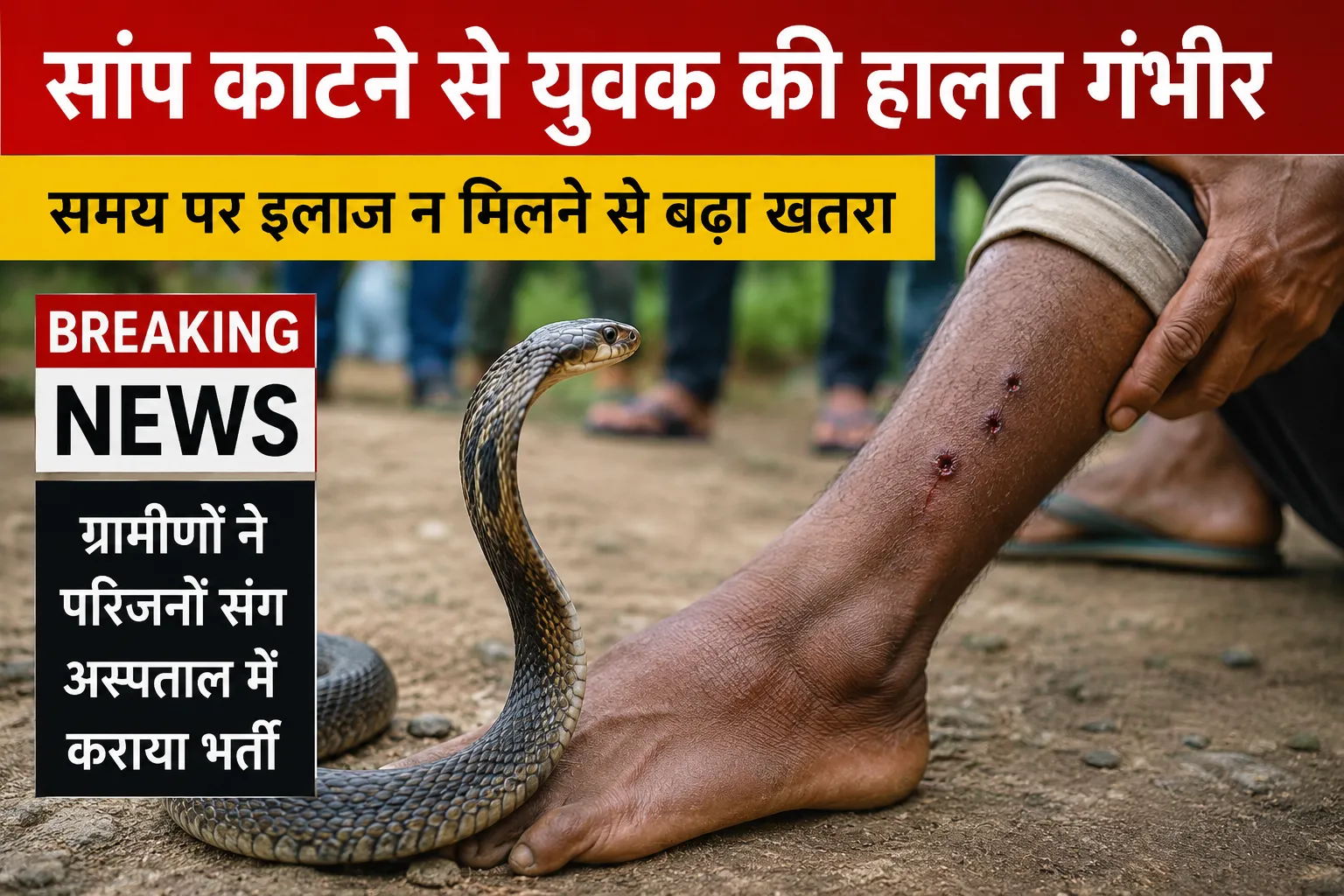 *जौनपुर: बारिश के मौसम में बढ़ा सांप के काटने का खतरा, जिला प्रशासन ने जारी की एडवाइजरी।*