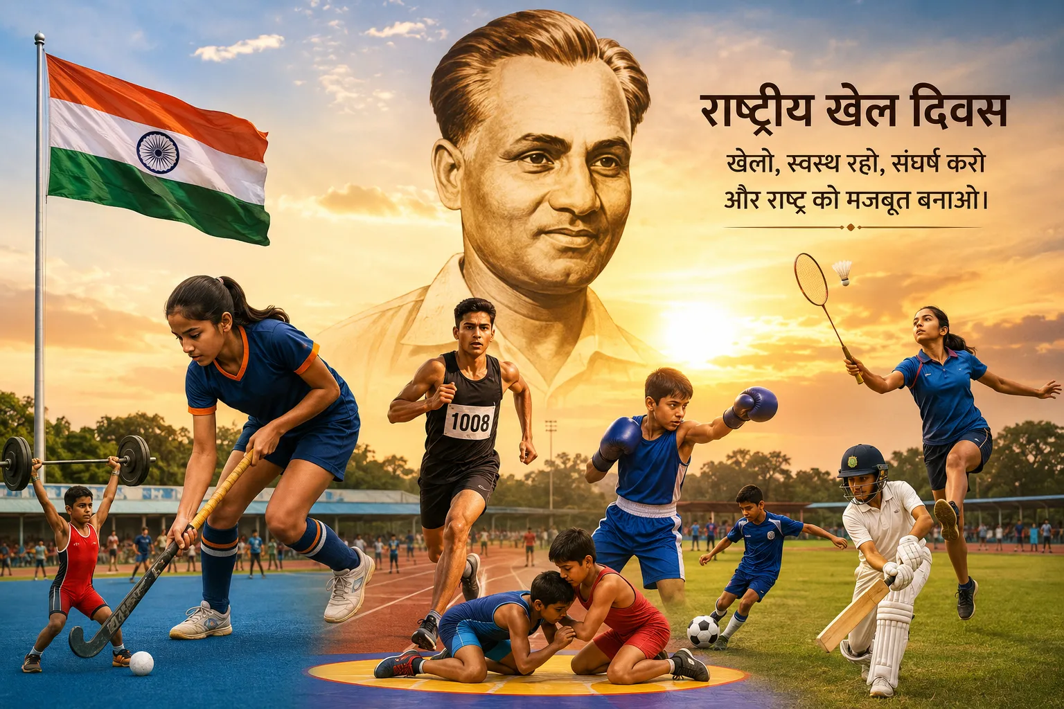 राष्ट्रीय खेल दिवस पर उदयपुर की खेल प्रतिभाओं को सलाम
- झीलों की नगरी को अब खेलों की नगरी बनाने की जरूरत
