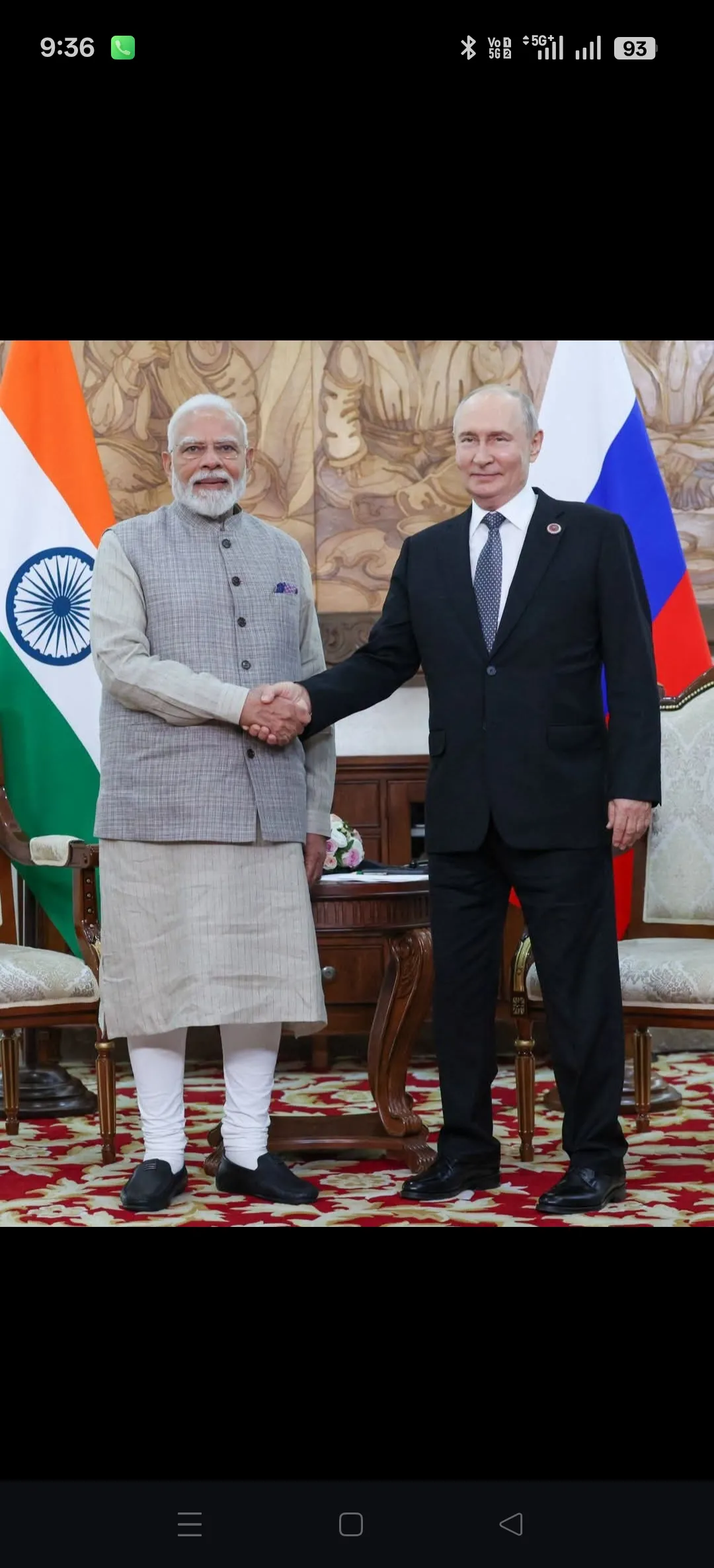 Had extensive discussions with President Putin. Discussed the full range of the India-Russia Special and Privileged Stra