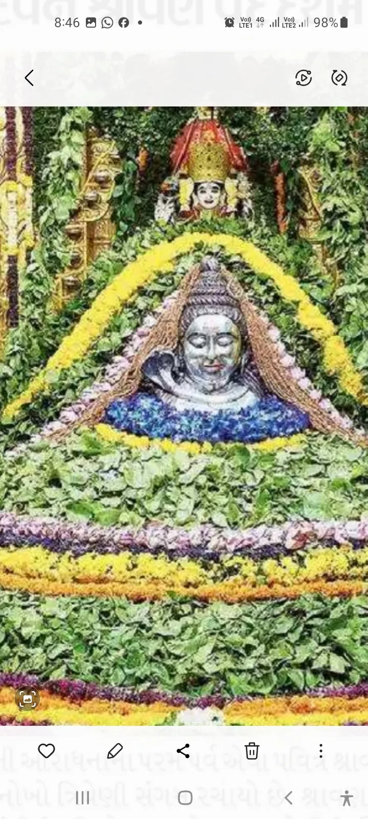 સોમનાથ પાટણ શ્રવણ માસ માં શિવલિંગ