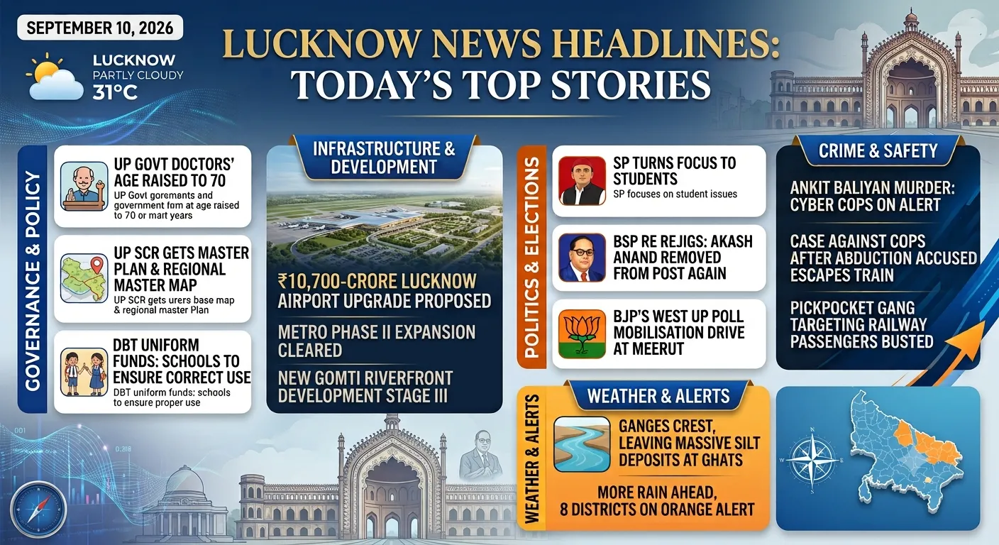 Lucknow news headlines for today