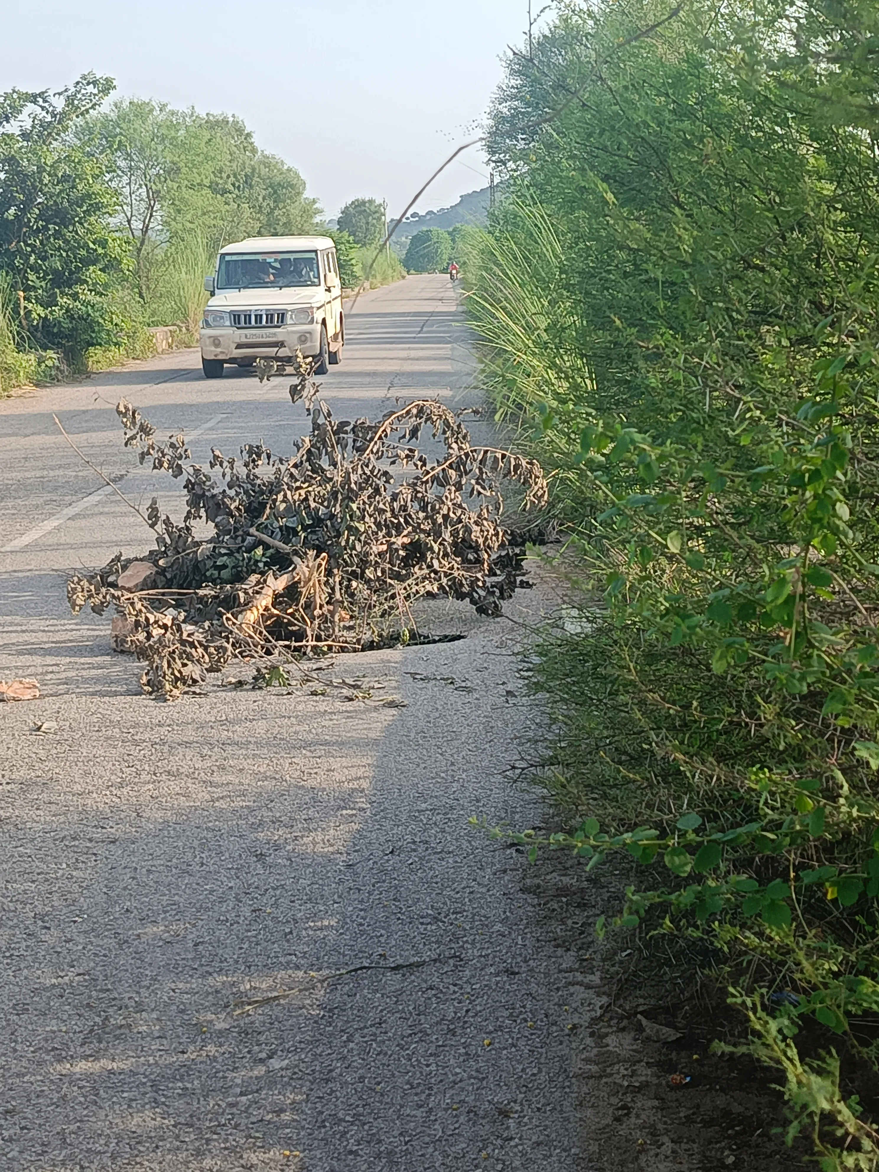 यमराज को न्योता PWD की अनदेखी Major District Road (मुख्य जिला सड़क) सपोटरा - गंगापुर सिटी जिला मार्ग  पर
