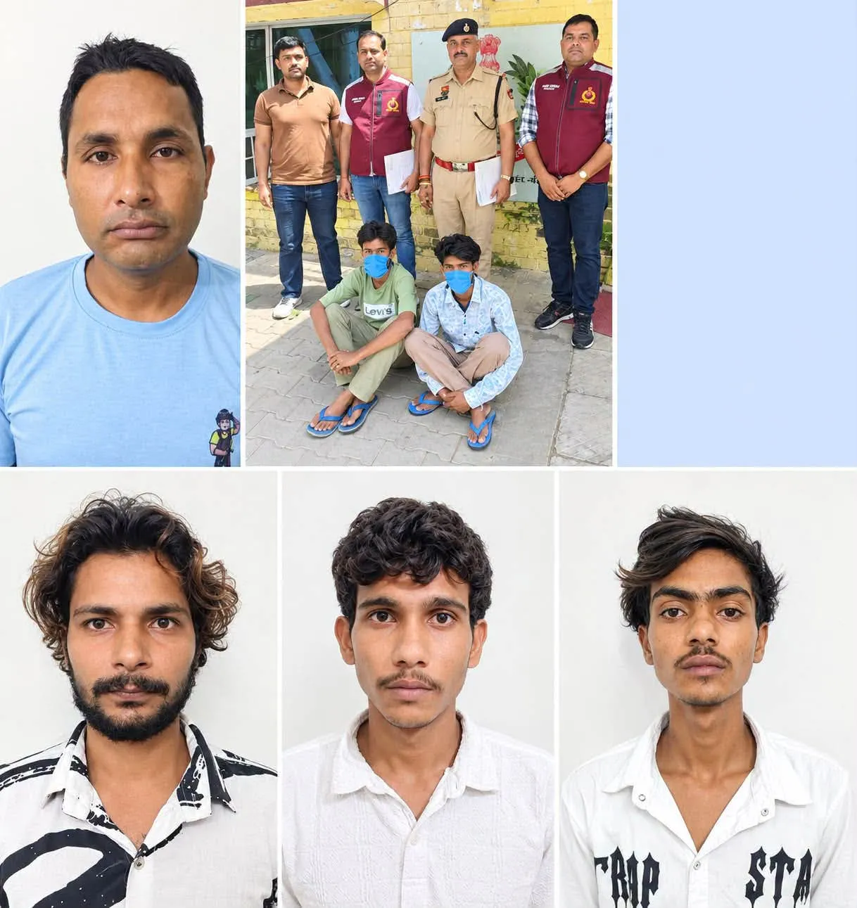 चोरी की 5 मोटरसाइकिल बरामद, 6 वाहन चोर गिरफ्तार*
