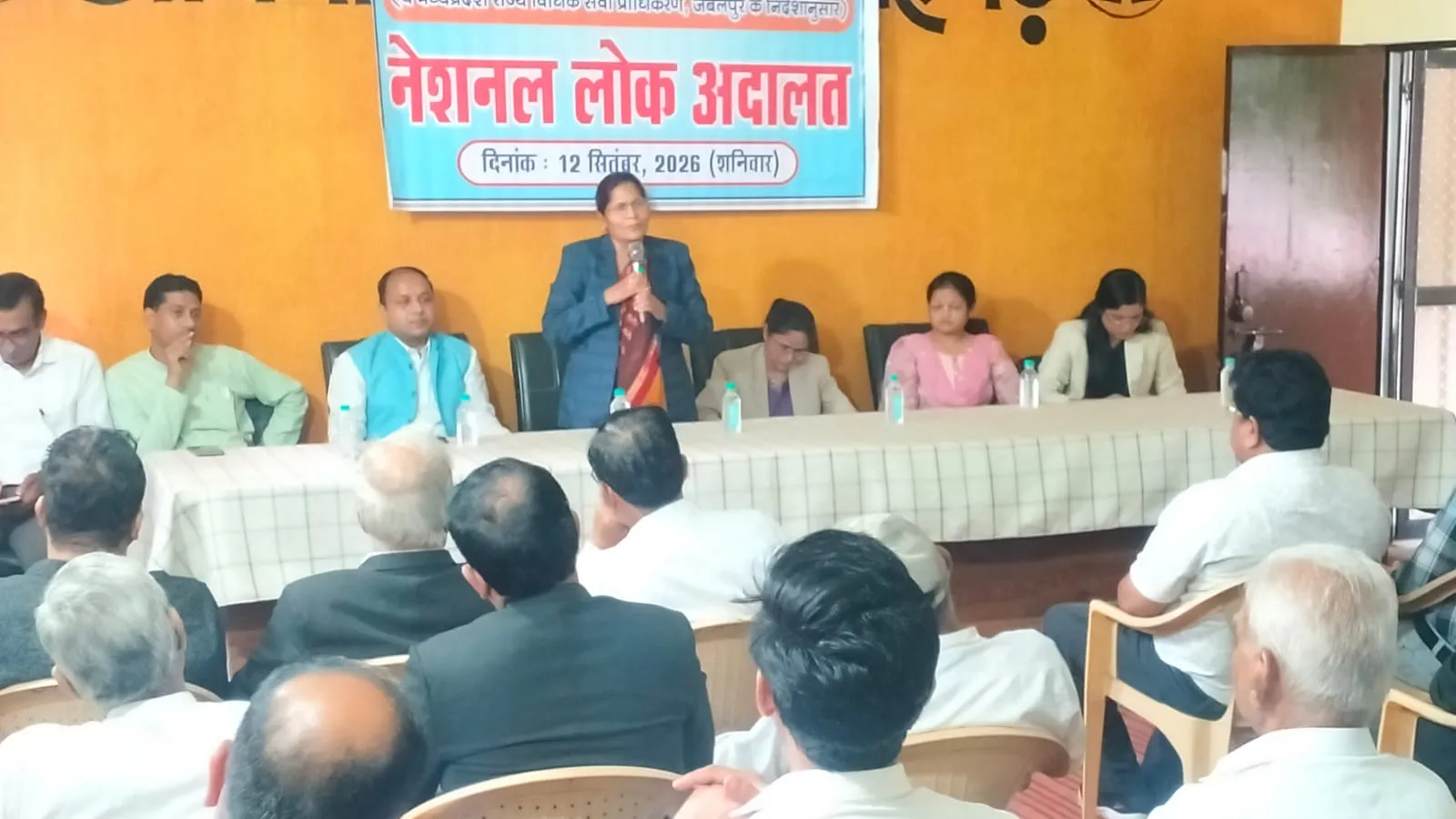 न्यायालय परिसर में नेशनल लोक अदालत का आयोजन, अनेक प्रकरण राजीनामें के आधार पर हुए निराकृत