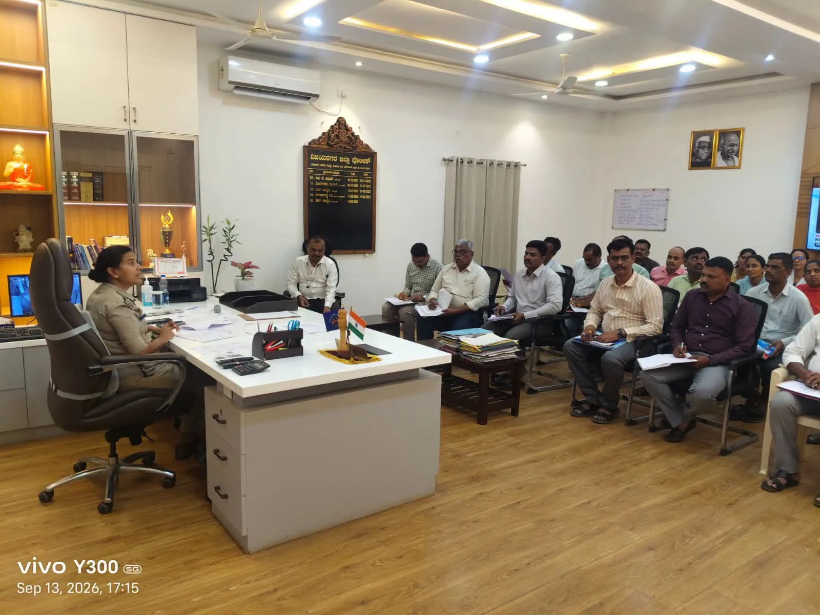 ಣೇಶ ಹಬ್ಬದ ಹಿನ್ನೆಲೆಯಲ್ಲಿ ಅಧಿಕಾರಿಗಳಿಗೆ ಕರ್ತವ್ಯ ತ್ವರಿತ ನಿರ್ವಹಣೆ ಕುರಿತು ಪೊಲೀಸ್ ಅಧೀಕ್ಷಕರ ಸೂಚನೆ