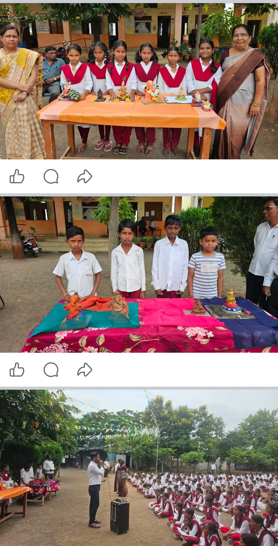 नागनाथ विद्यालयात इको फ्रेंडली गणपती निर्मिती प्रशिक्षण