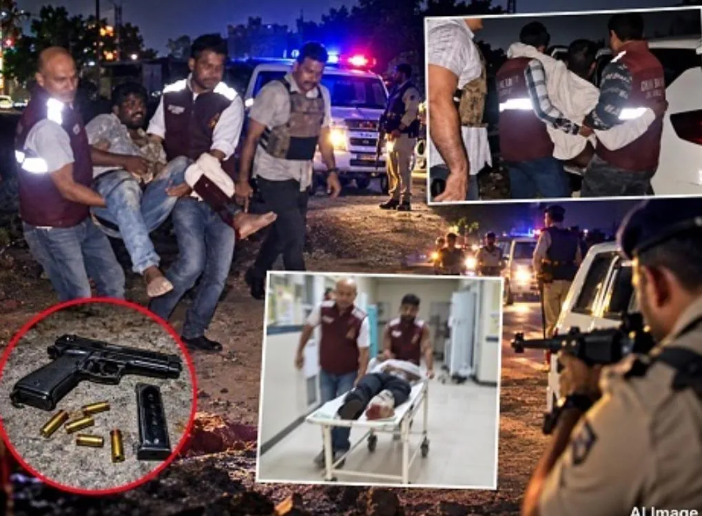 फरीदाबाद में पुलिस-बदमाशों की मुठभेड़, सोनू और राहुल के पैर में लगी गोली