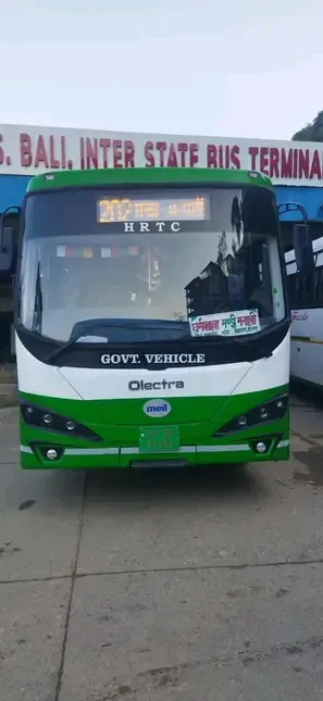 हिमाचल प्रदेश के जिला कांगडा मुख्यालय धर्मशाला से मनाली इलेक्ट्रिक बस सेवा शुरू
