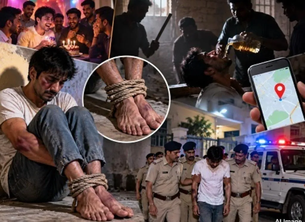 फरीदाबाद में युवक को सात दिन तक बंधक बनाकर किया टार्चर, गुप्तांगों में डाला पेट्रोल