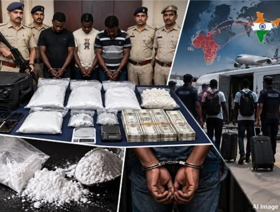 फरीदाबाद में करीब 15 करोड़ की कोकीन बरामद, तीन विदेशी नागरिक गिरफ्तार