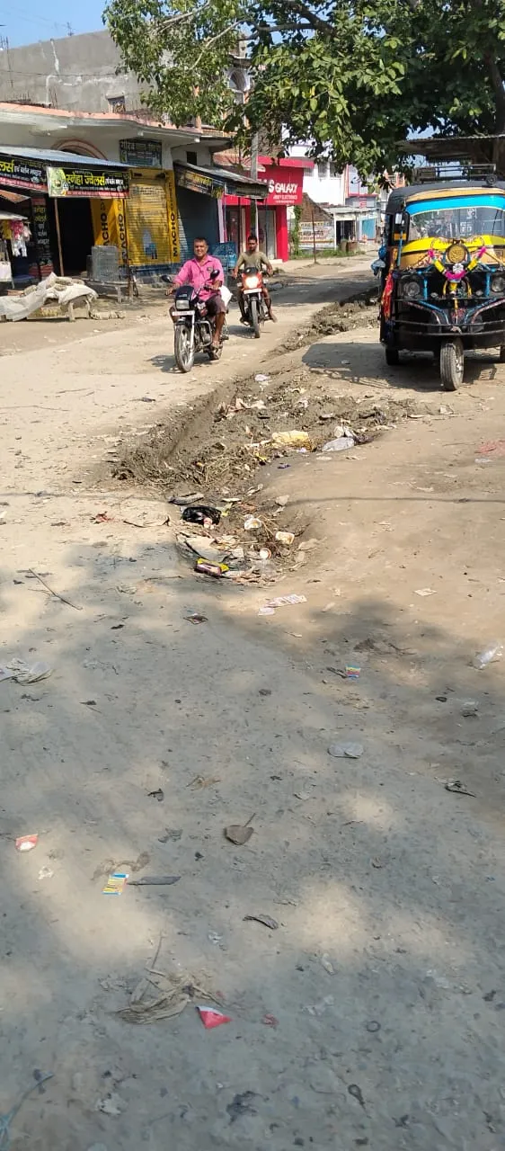 भवानी छापर की मुख्य सड़क गड्ढों में तब्दील, आवागमन में परेशानी