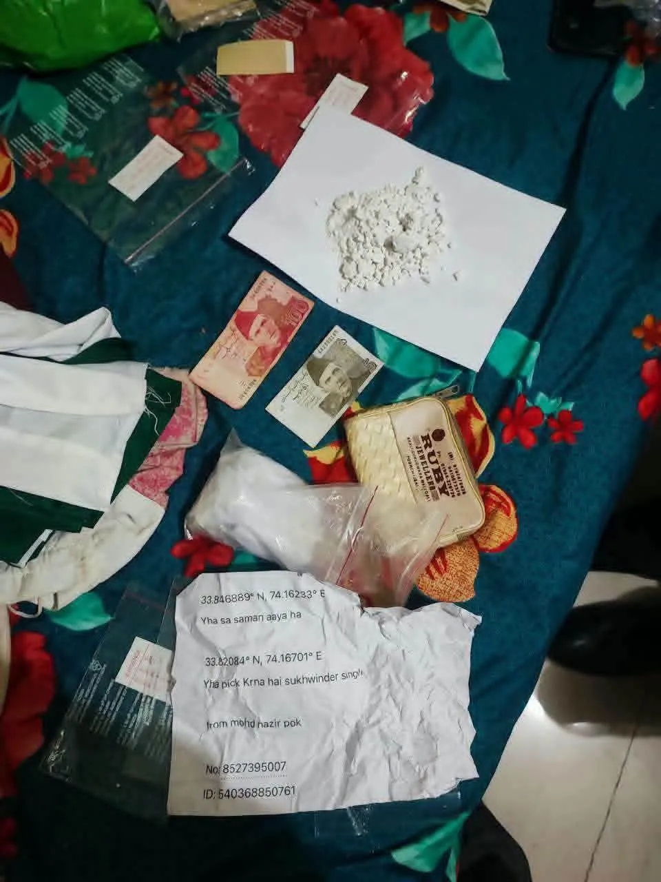 Police conducted a raid at a jewellery shop in Poonch and recovered five AK-47 rounds along with Pakistani currency. Fur