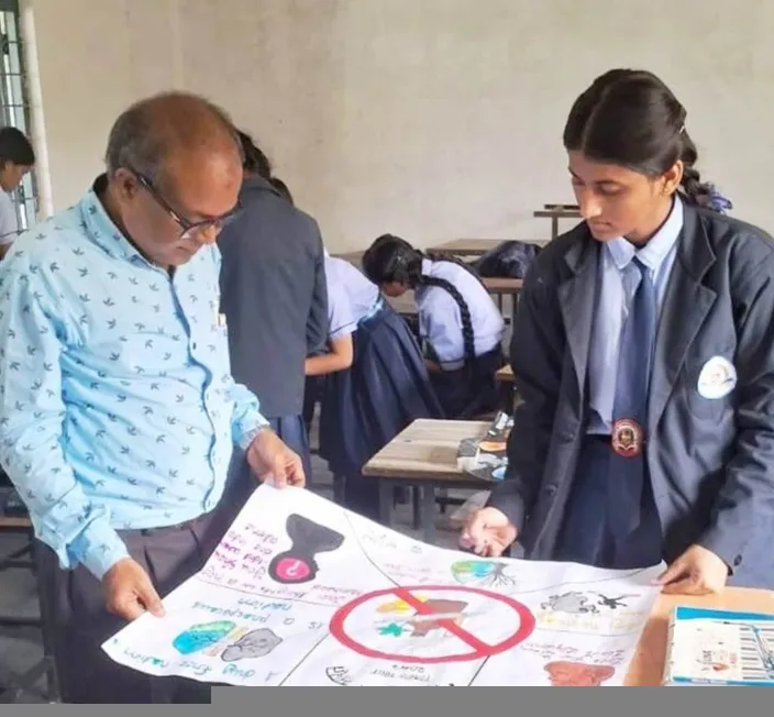 चित्रों में साकार हुआ विद्यार्थियों का ‘मेरे सपनों का भारत