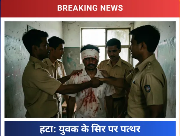 मोह में युवक पर सिर पर पत्थर से हमला, आरोपी फरार