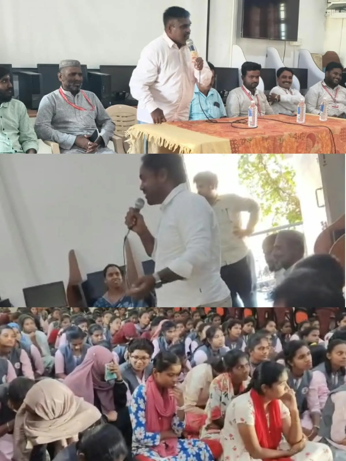 నేషనల్ హ్యూమన్ రైట్స్ అండ్ క్రైమ్ కంట్రోల్ ఫోర్స్ ఆధ్వర్యంలో పలమనేరు వాణి కళాశాల నందు అవగాహన సదస్సు