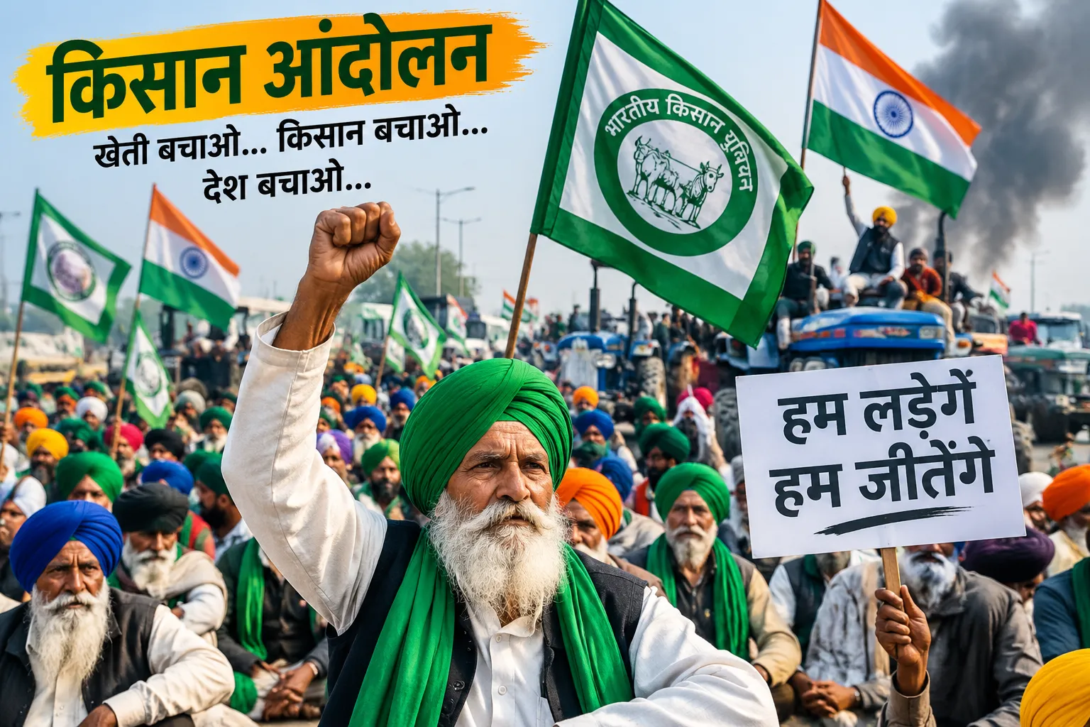 किसान आंदोलन के चलते घड़साना-रावला-खाजूवाला-पतरोडा क्षेत्र का बाजार बंद रखने का आह्वान