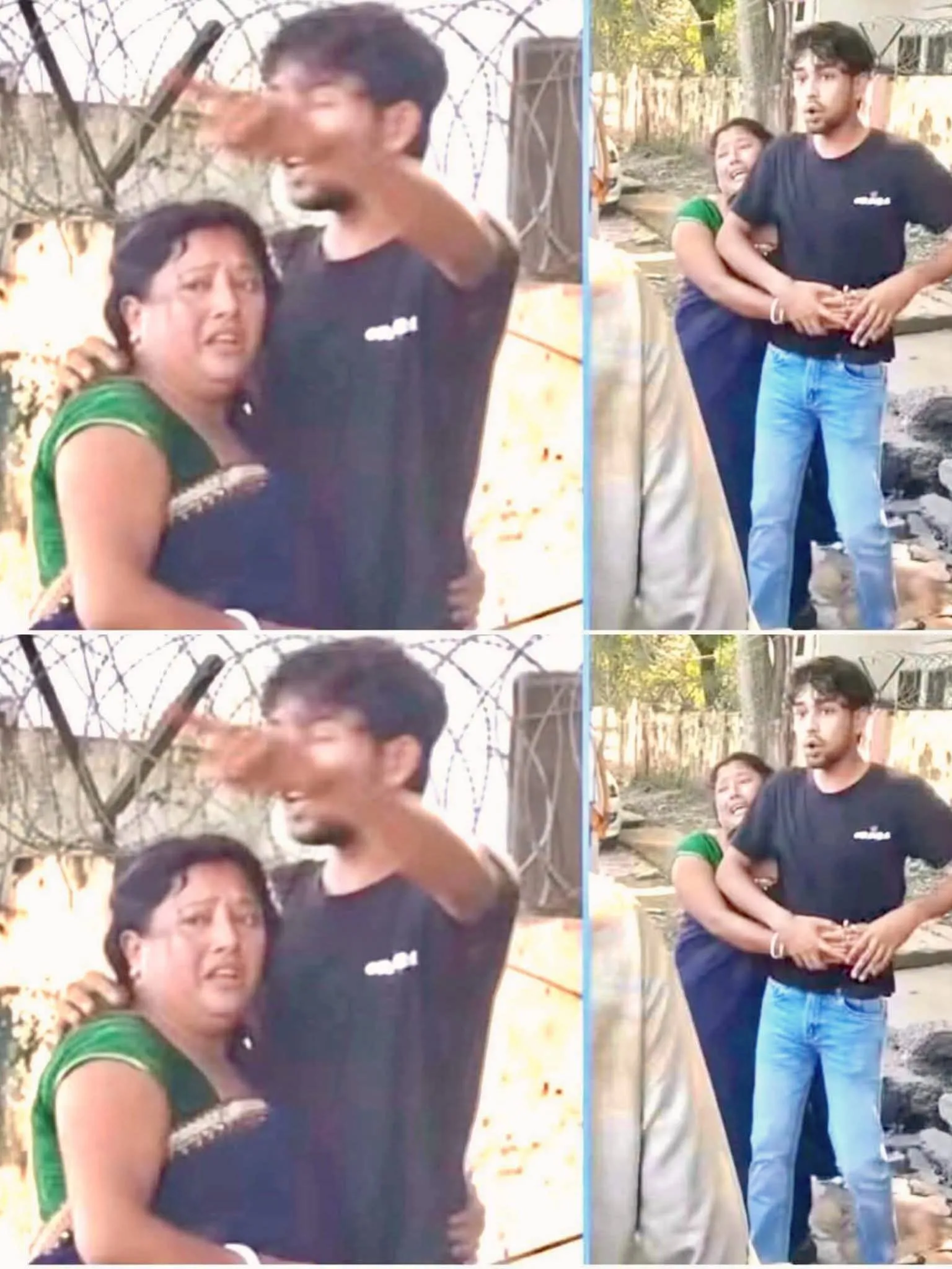 Mother of two creates drama at railway station by hugging boyfriend in front of husband!