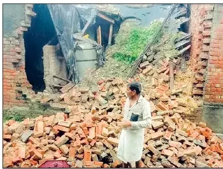 मुरादाबाद मंडल : बारिश का कहर जारी,
धान गन्ने की फसल को नुकसान