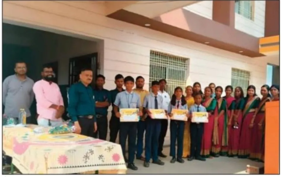 भाजपा टंडवा मंडल ने डीआरएस इन्टरनेशन स्कूल में किया क्विज प्रतियोगिता आयोजित