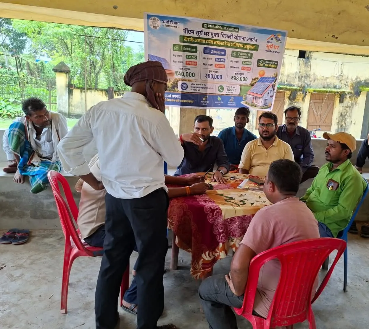 Solar seva Setu Camp at Block campus Banmankhi under ESD     Purnea West. Energy Department, Bihar District Administrati