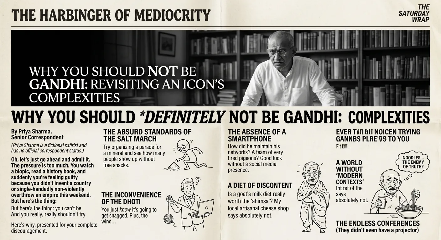 Why You Should Definitely Not Try Being Gandhi in the 21st Century