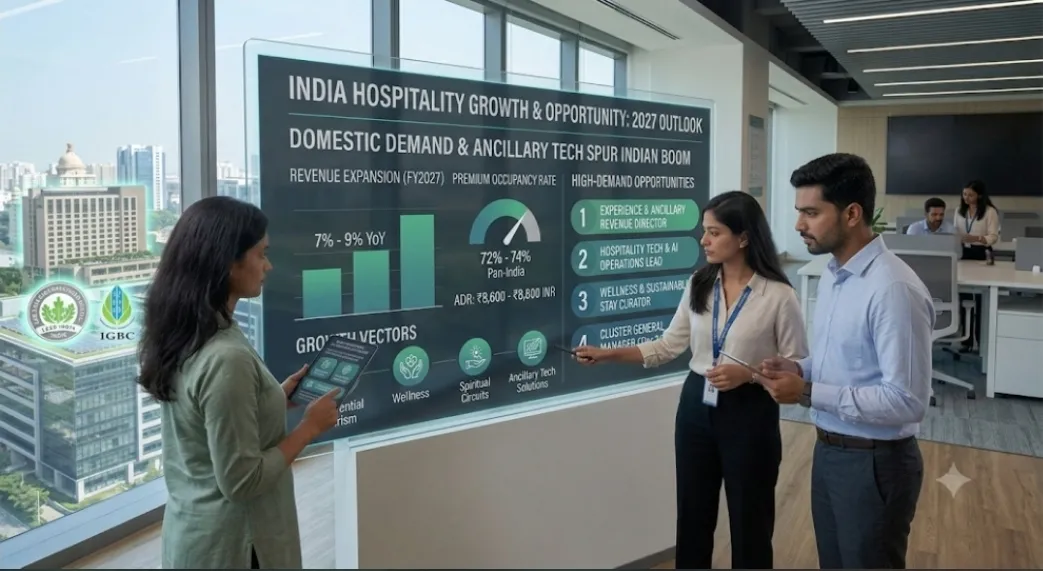 Indian Hospitality Set for 7–9% Revenue Growth by FY2027 on Strong Domestic Demand
