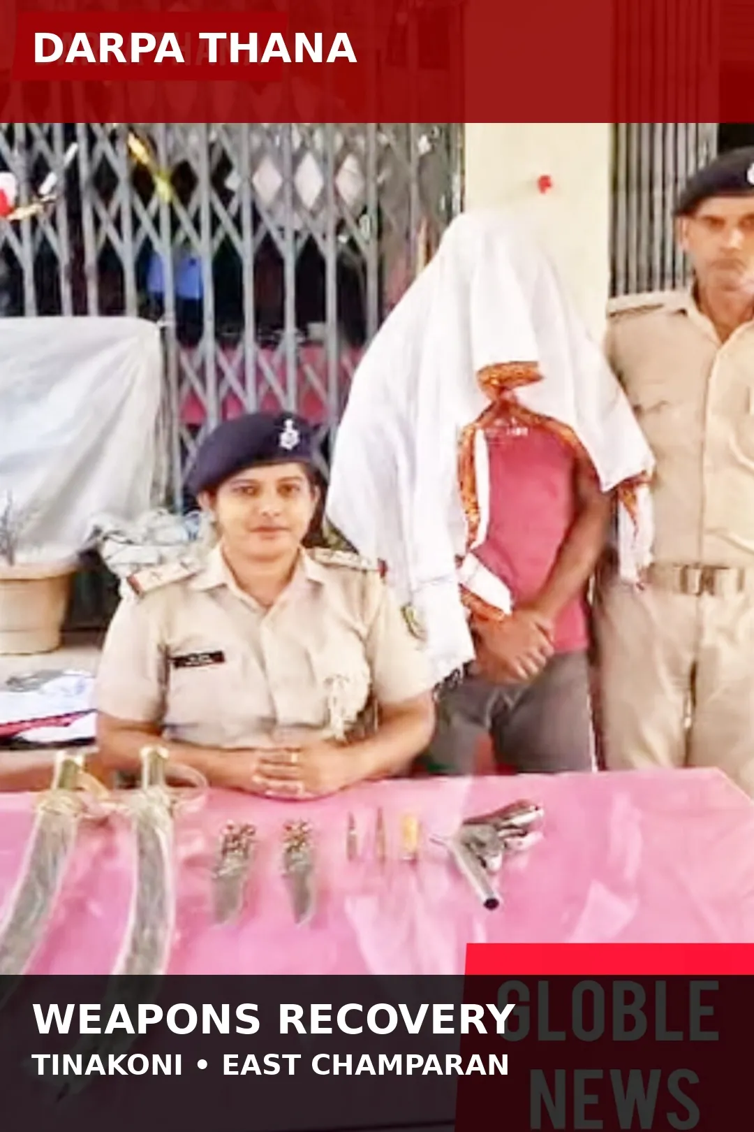 दरपा थाना पुलिस की बड़ी कार्रवाई, हथियारों के साथ तिनकोनी गांव का व्यक्ति गिरफ्तार