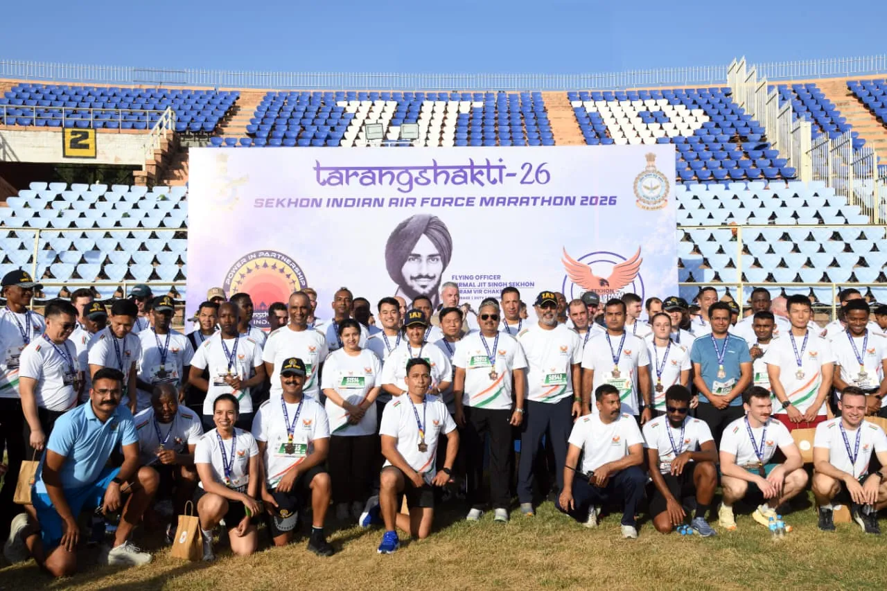 दक्षिण पश्चिमी वायु कमान ने जोधपुर में 'सेखों आईएएफ मैराथन 2026' का आयोजन किया