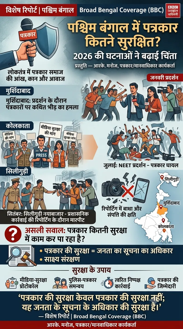 पश्चिम बंगाल में पत्रकार कितने सुरक्षित?