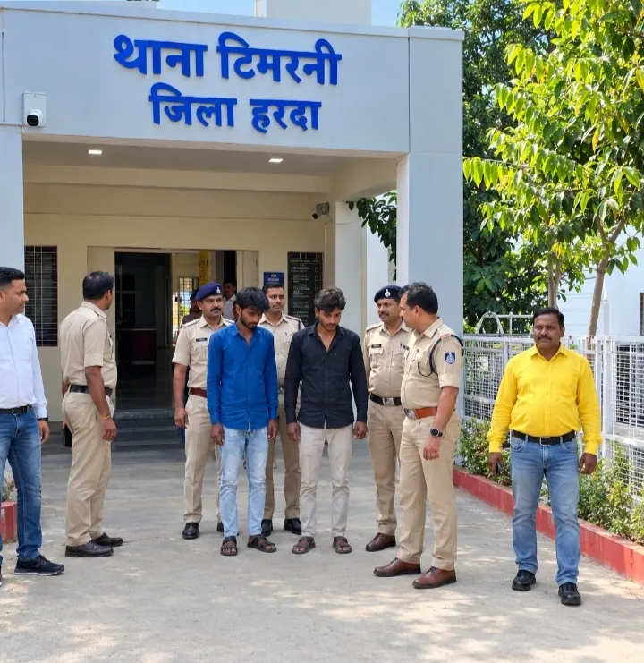 टिमरनी पुलिस का बड़ा खुलासा: चोरी के मामले में दो आरोपी गिरफ्तार, बाइक बरामद