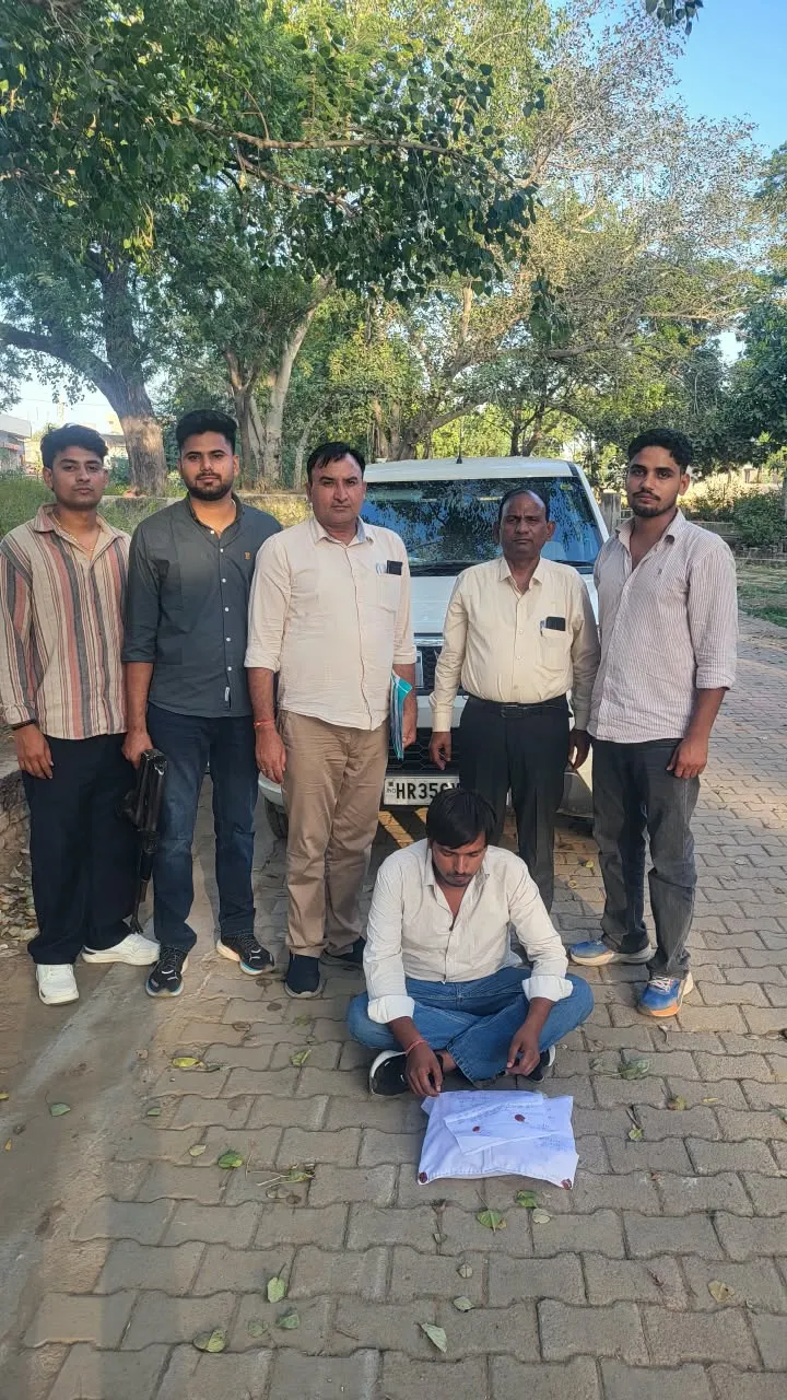 गांजे की तस्करी पर सीआईए नारनौल की कार्रवाई, 1.193 किलो गांजे सहित आरोपी काबू।