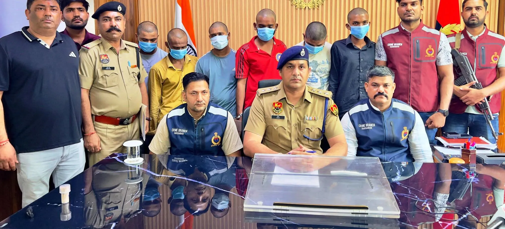 लक्ष्मण हत्याकांड में वांछित दो आरोपी मुठभेड़ के बाद गिरफ्तार,अपराध शाखा ऊंचा गांव व सेक्टर.65 की संयुक्त कार्रवाई