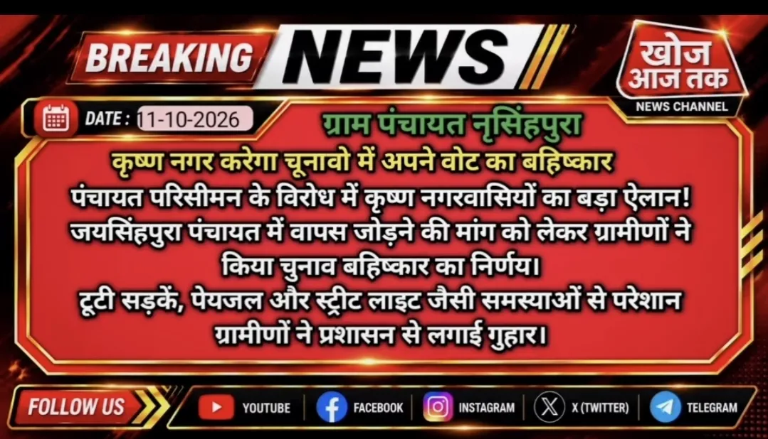 वोट का भविष्ककार  ग्राम पंचायत नरसिंहपुरा