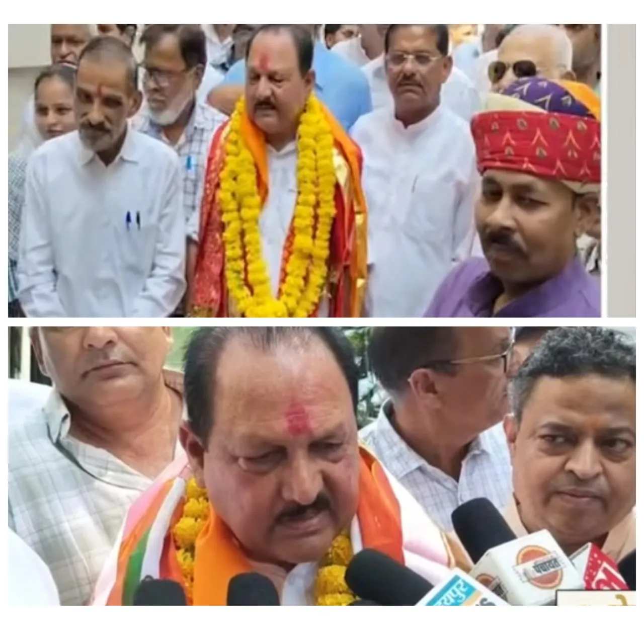पूर्व जिला अध्यक्ष झाला ने भरा जिला परिषद का नामांकन