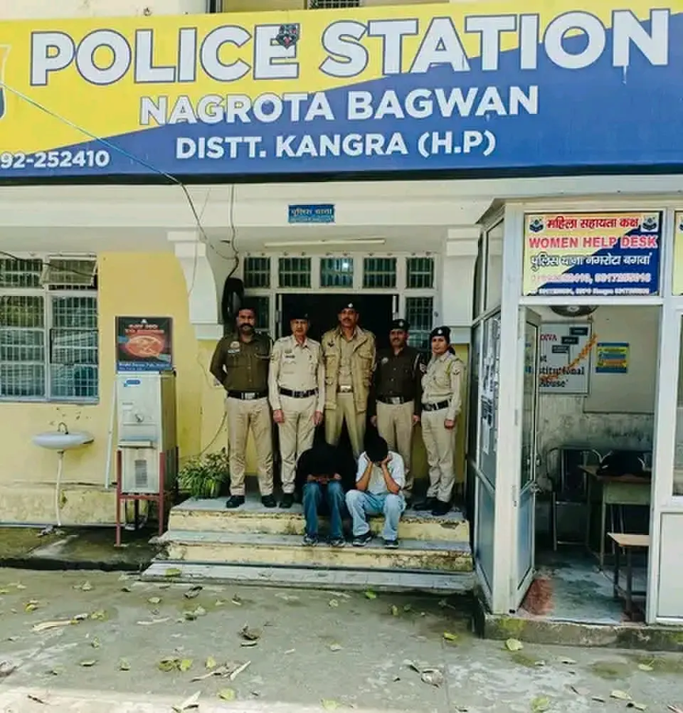 हिमाचल प्रदेश के जिला कांगडा पुलिस की नशे के खिलाफ बड़ी कार्रवाई