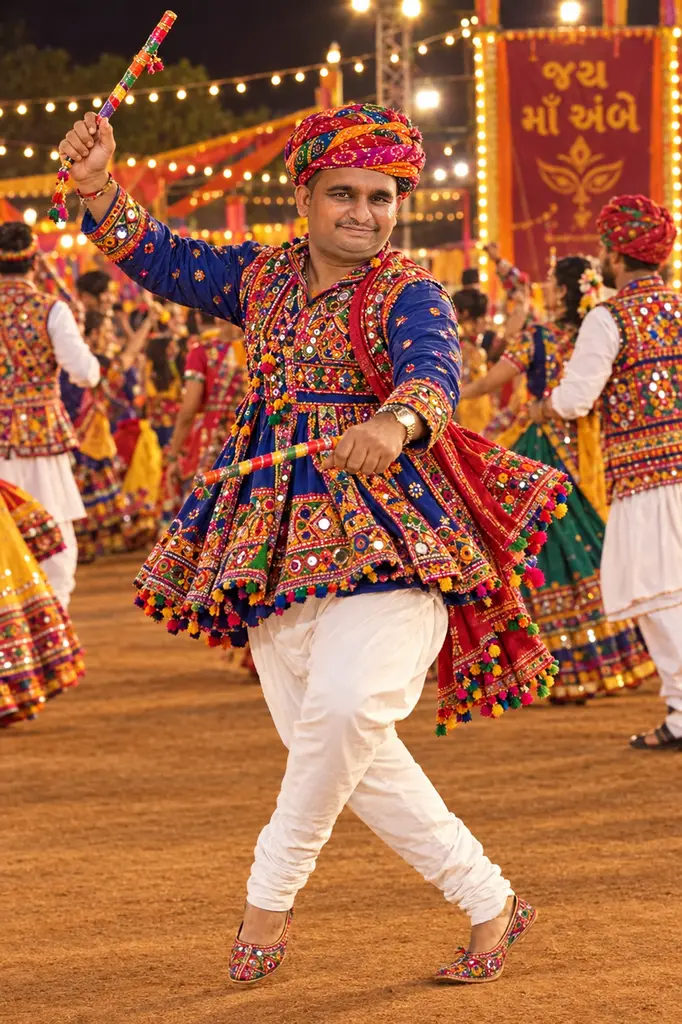 ામના ગરબા ગાતા યુવકો-યુવતીઓના ફોટા સોશિયલ મીડિયા પર વાયરલ