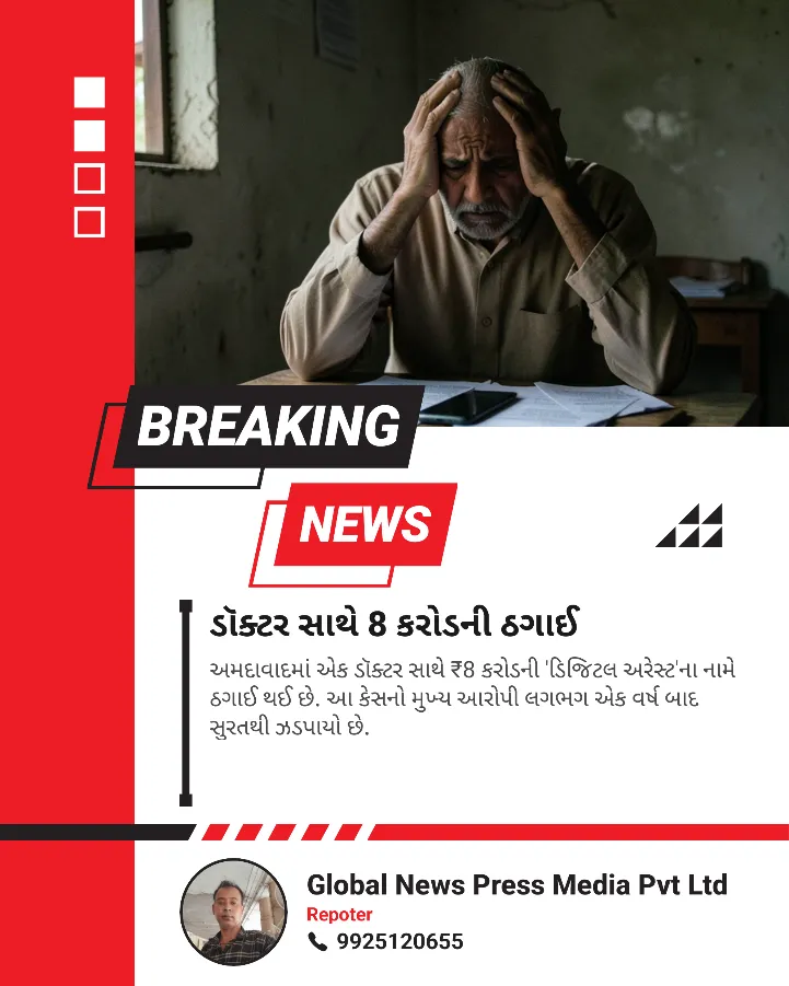 A fraud of eight crores with a doctor of Ahmedabad