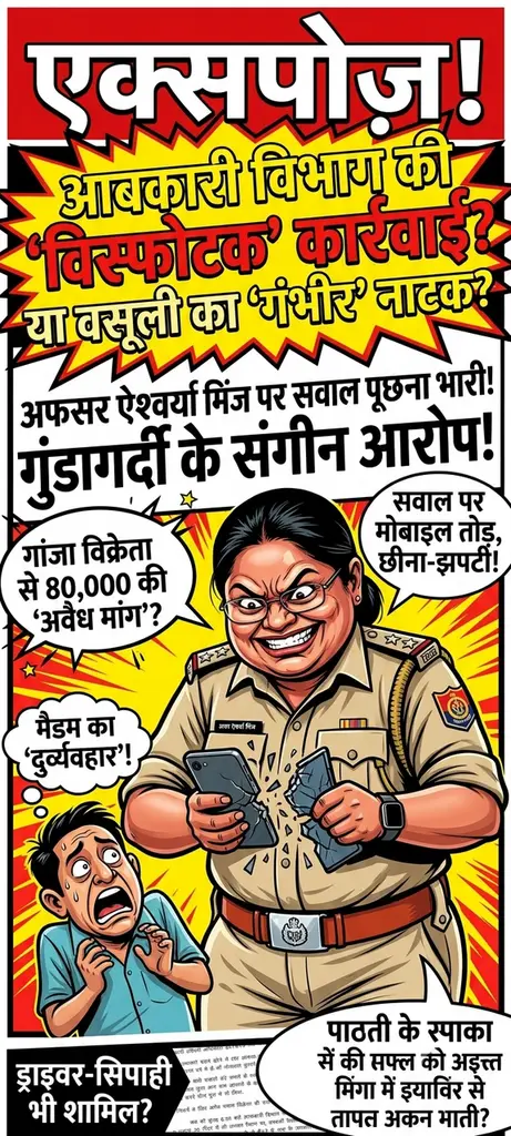 आबकारी विभाग की 'विस्फोटक' कार्रवाई? या वसूली का 'गंभीर' नाटक!