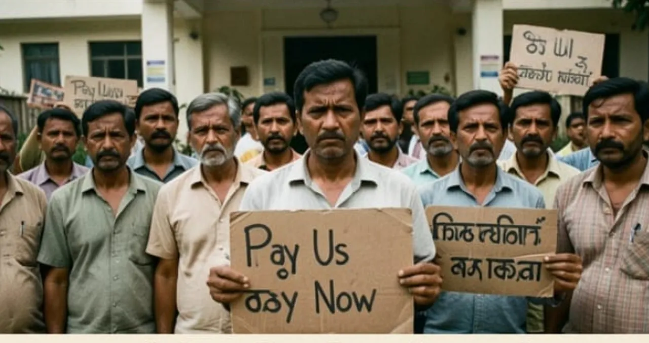 कंत्राटदारांचे जिल्हाधिकारी कार्यालयासमोर थकीत देयकांसाठी तीव्र आंदोलन; दिवाळीपूर्वी पैसे न मिळाल्यास अधिक आक्रमक होणार.