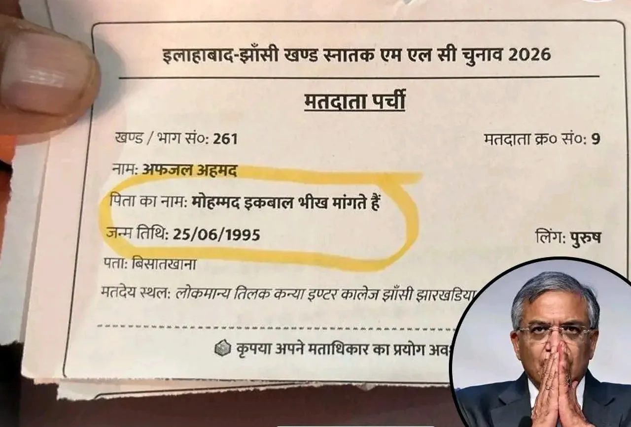 उत्तर प्रदेश विधान परिषद ( MLC) मतदाता सूची का जिम्मेदार कौन ?
