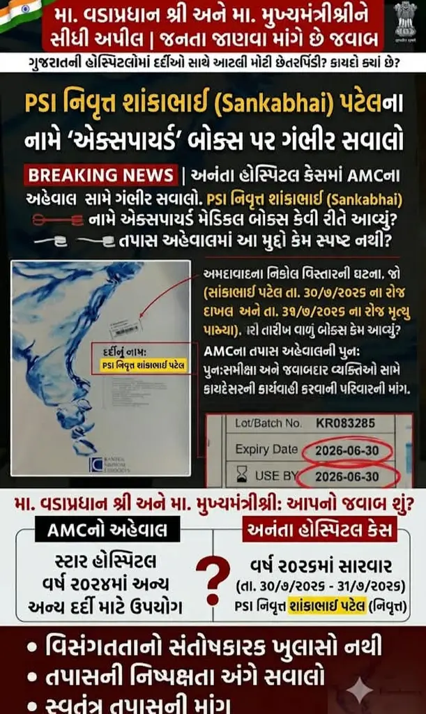 BREAKING NEWS | અનંતા હોસ્પિટલ કેસમાં AMCના અહેવાલ સામે ગંભીર સવાલો